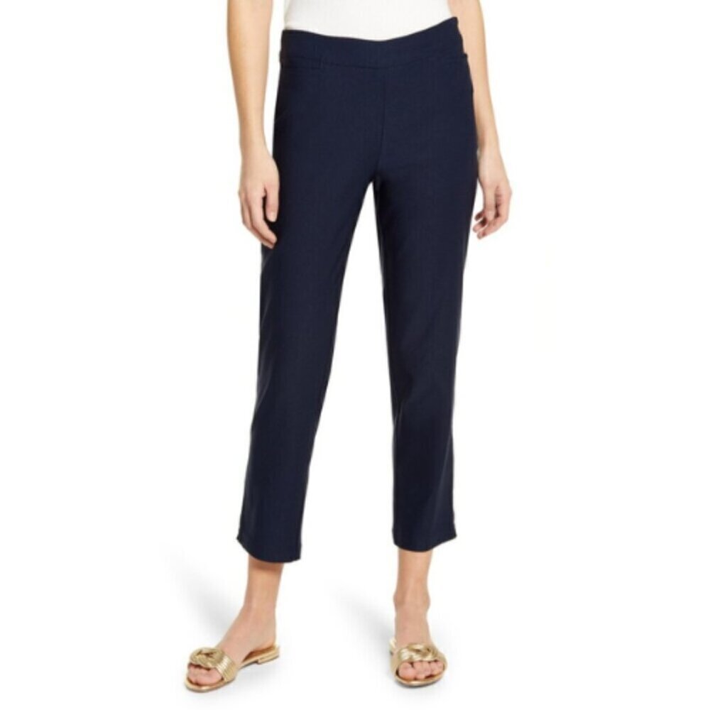 Tommy Bahama Womens 10 Arielle Island Zone Cropped Pants Navy